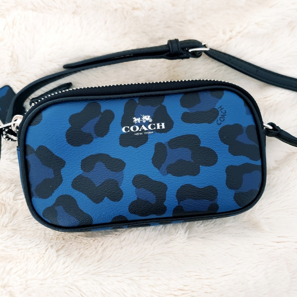 Coach ocelot print crossbody (firm price)